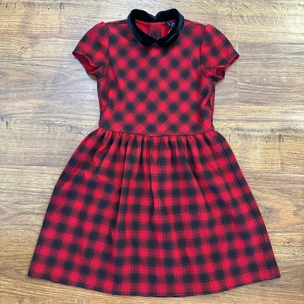 Polo Ralph Lauren Buffalo Check Stretch Ponte Dress 6X
